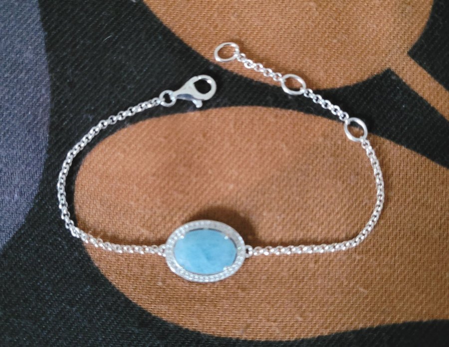 Thomas Sabo Bracelet "Blue Maharani" Milky Aquamarine  Cubic Zirconia