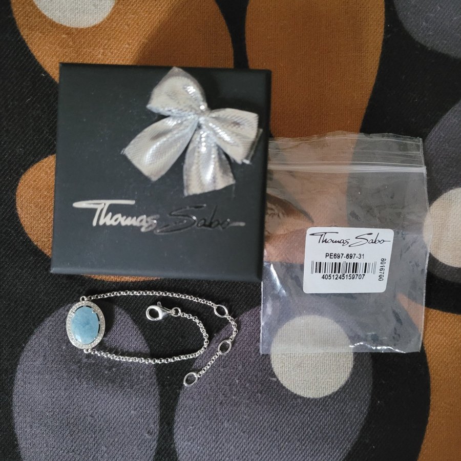 Thomas Sabo Bracelet "Blue Maharani" Milky Aquamarine  Cubic Zirconia