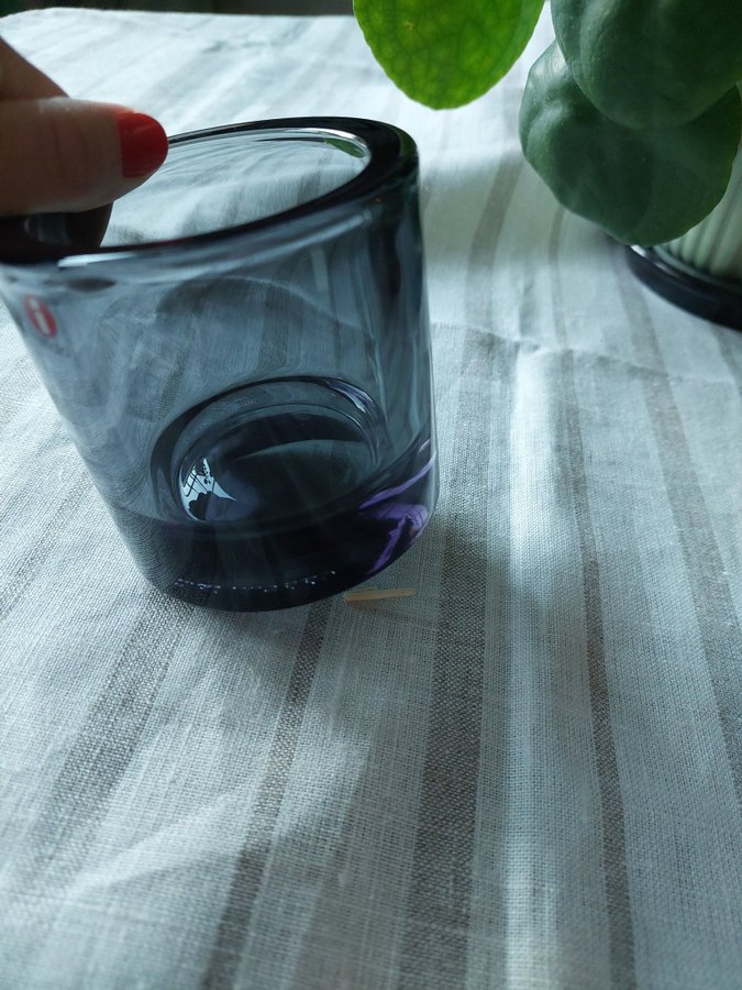 Ljuslykta KIVI 8 cm MARIMEKKO Iittala Grå