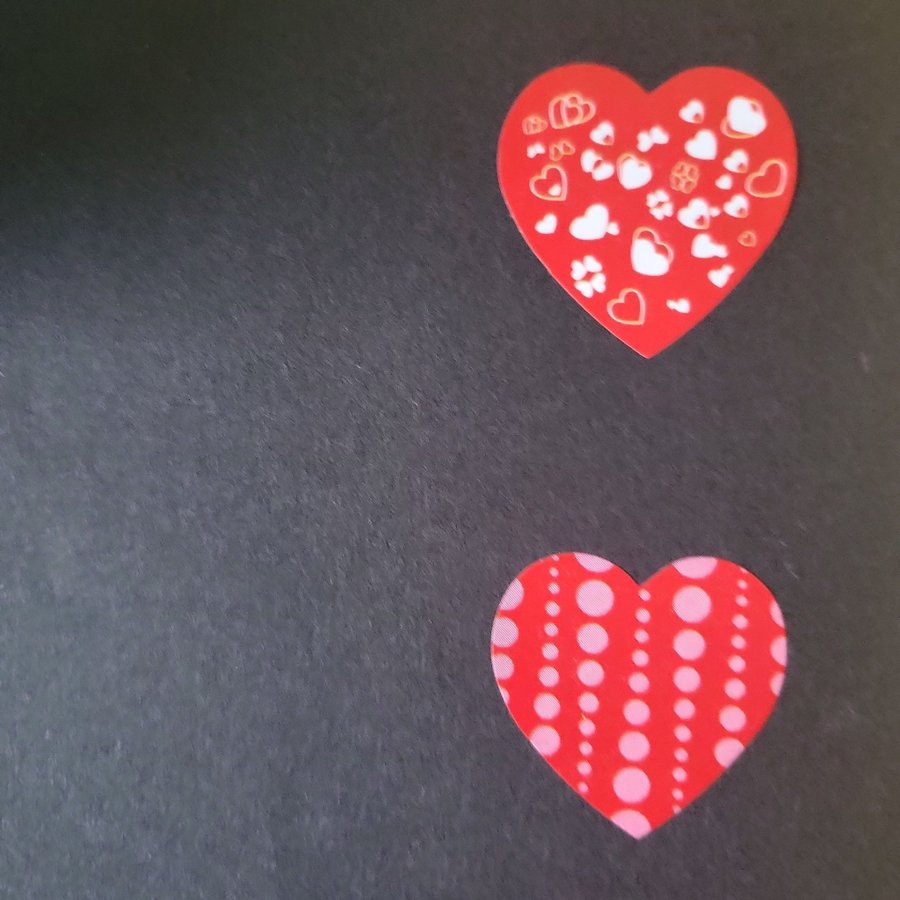 Klistermärken / stickers: 96st hjärtan scrapbooking pyssel