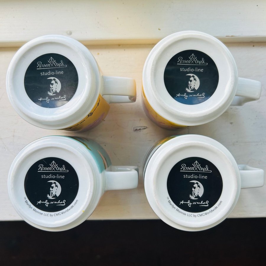 ROSETHAL STUDIO-LINE - ANDY WARHOL - Marilyn Monroe collection kaffekoppar