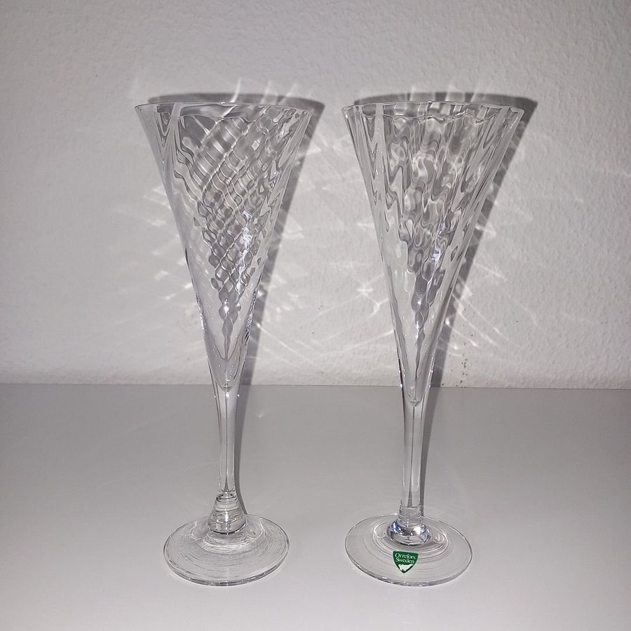 Orrefors Helena Champagneglas-2 st