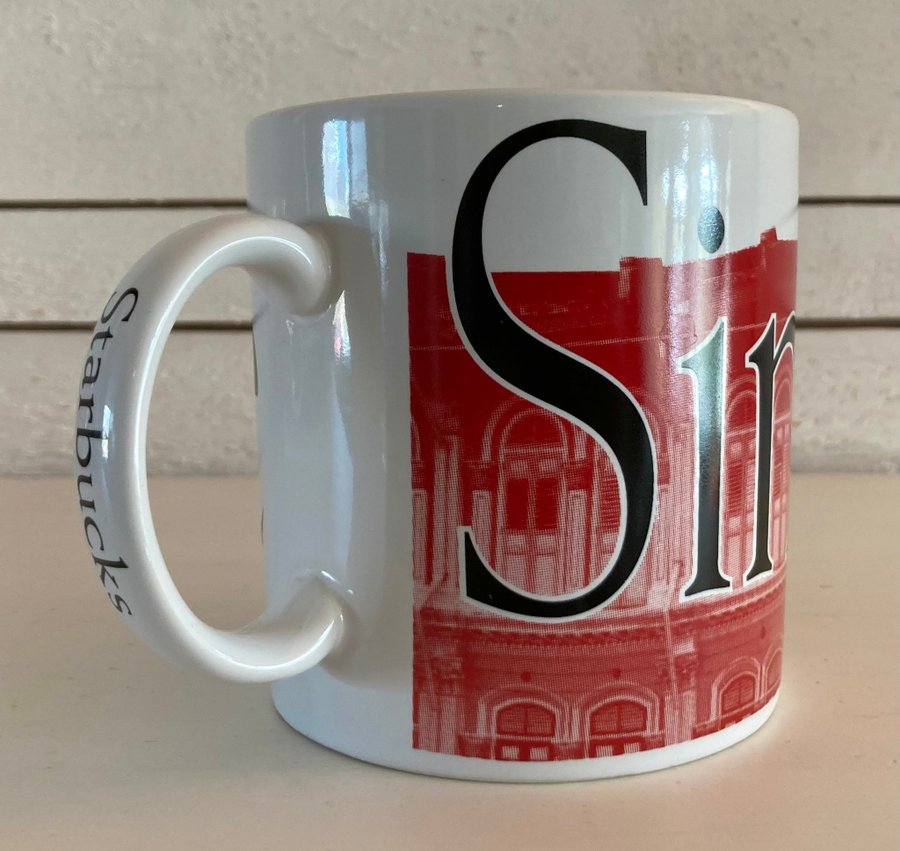 STARBUCKS Singapore City mug Jumbo mugg 5dl Kopp Oanvänd samlarmugg 1994