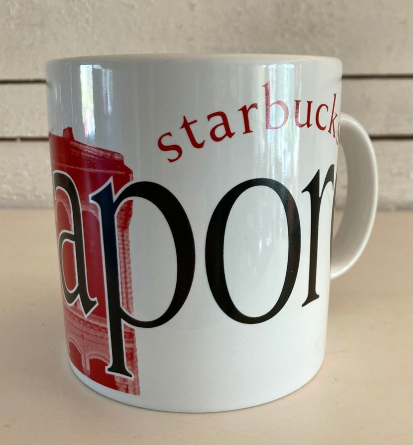 STARBUCKS Singapore City mug Jumbo mugg 5dl Kopp Oanvänd samlarmugg 1994