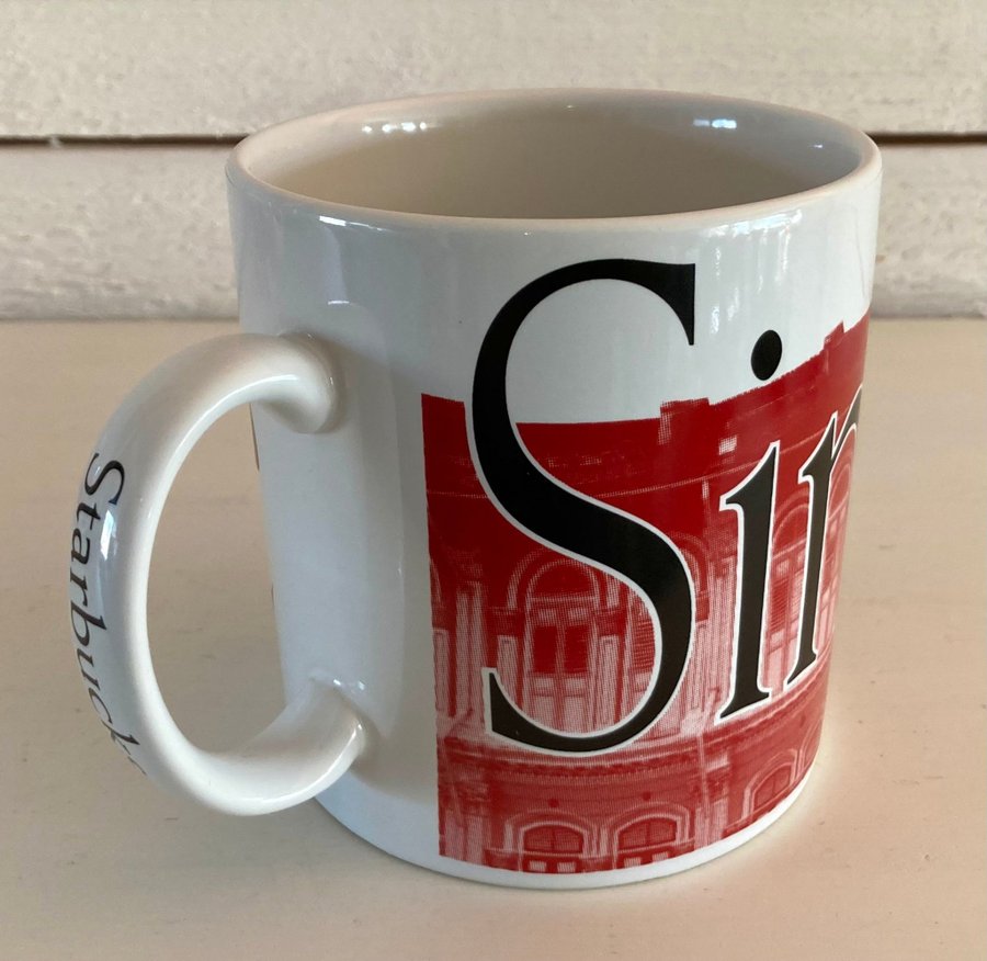 STARBUCKS Singapore City mug Jumbo mugg 5dl Kopp Oanvänd samlarmugg 1994