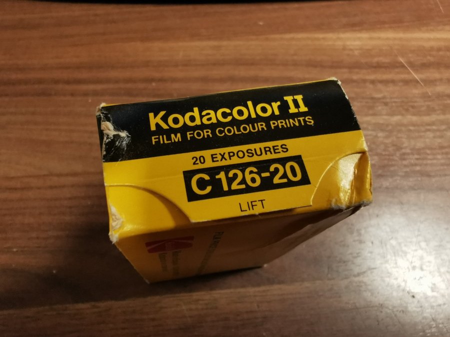 Kodak Kodacolor II 126 Instamatic - utgången