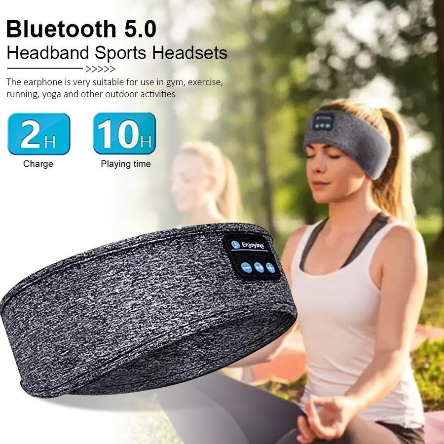Sovmask med trådlösa bluetooth 50 hörlurar