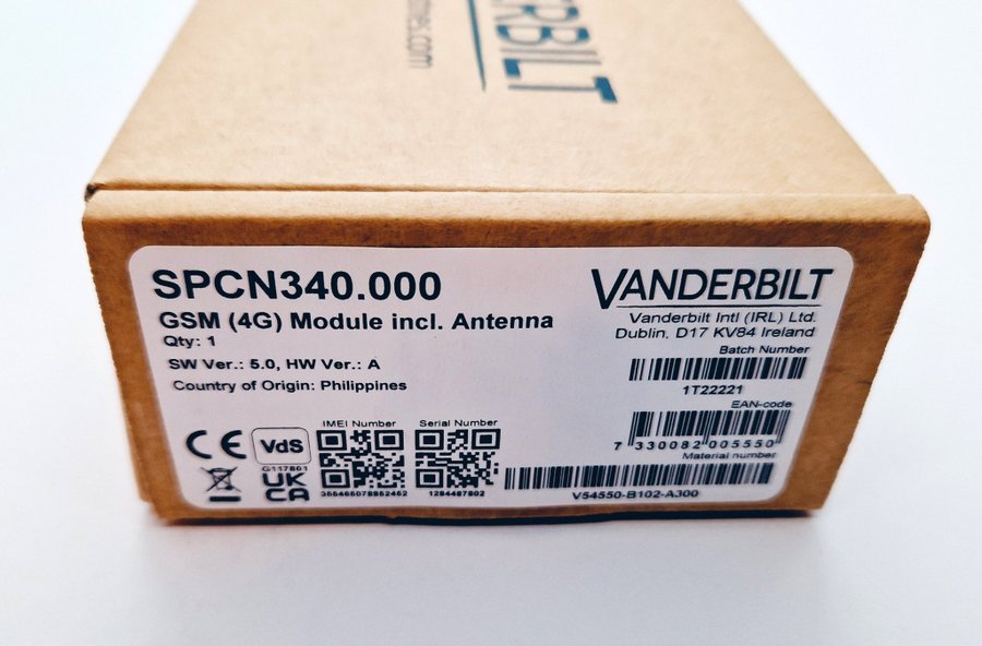 Vanderbilt 4g GSM Module SPCN340000 open box