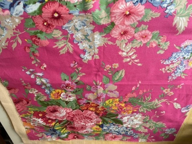 Tygprov - Southampton Floral Fuchsia design Ralph Lauren