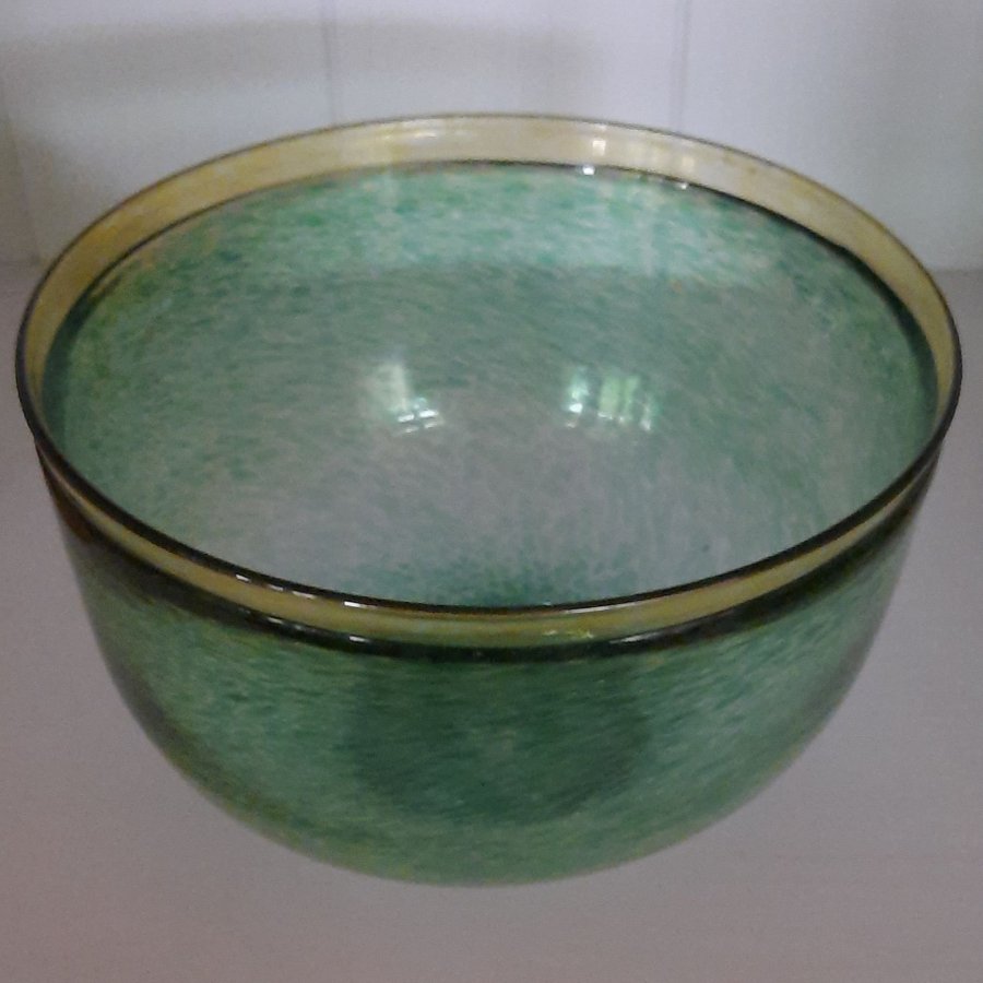 Boda Artist Collection Bertil Vallien grön glasskål