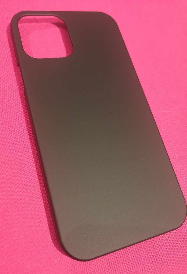 Snyggt svart matt skal karbon till iPhone 12 / iPhone 12 Pro
