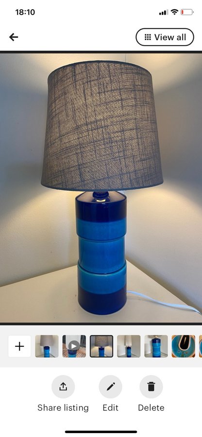 Lampfot från Rörstrand av Inger Persson