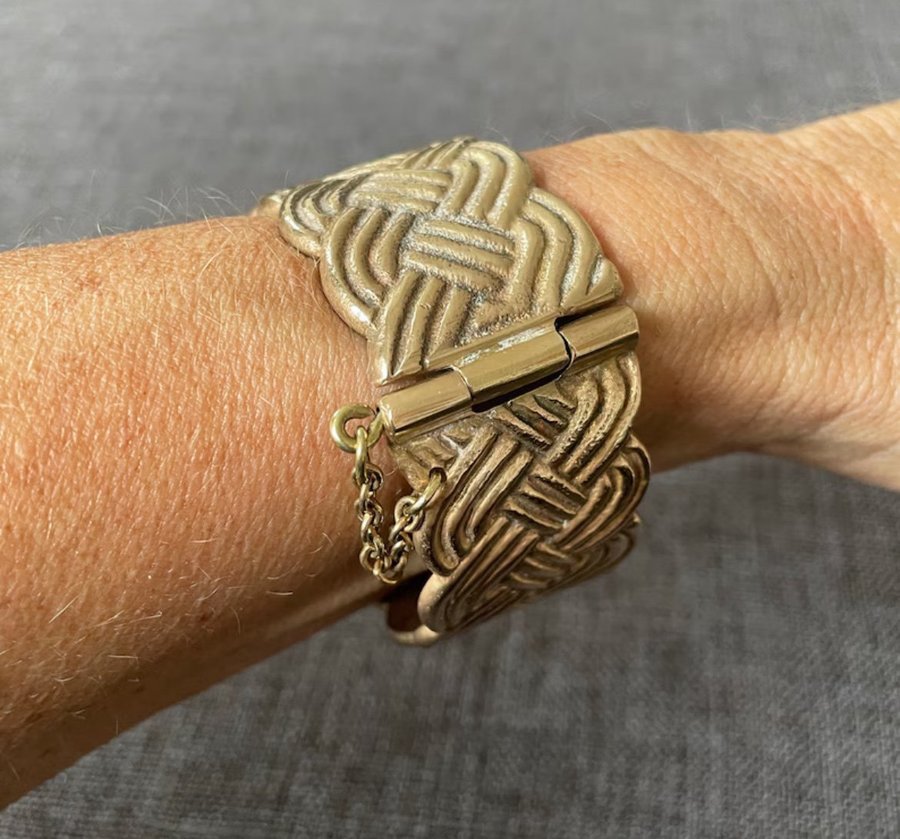 ”Old” Kalevala Koru karelsk bandfläta armband i brons