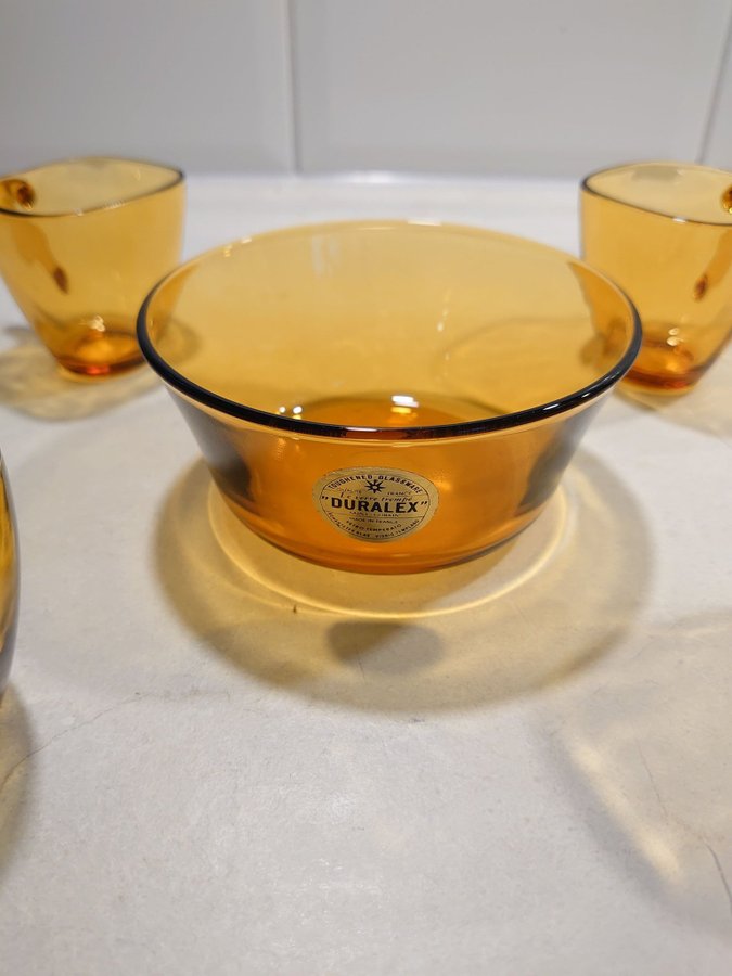 Duralex Skål - Vereco France glögg glas - Retro