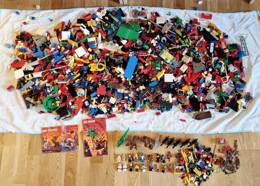 Lego osorterat retro vintage