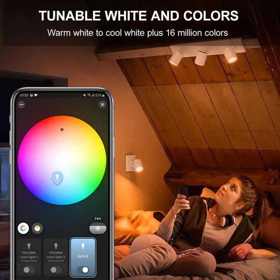 1 St Zigbee GU-10 LED Lampa Philips Hue Kompatibel