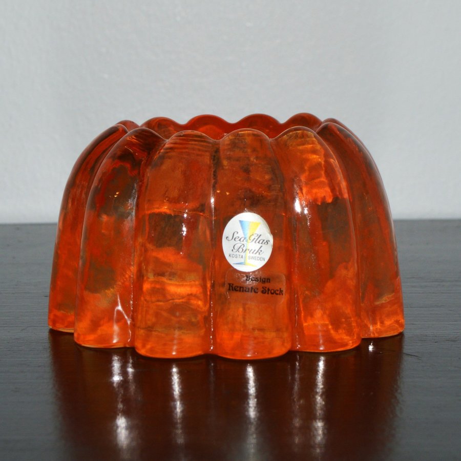 SEA KOSTA RENATE STOCK IMAGINE ORANGE LJUSLYKTA GLAS - LJUSSTAKE