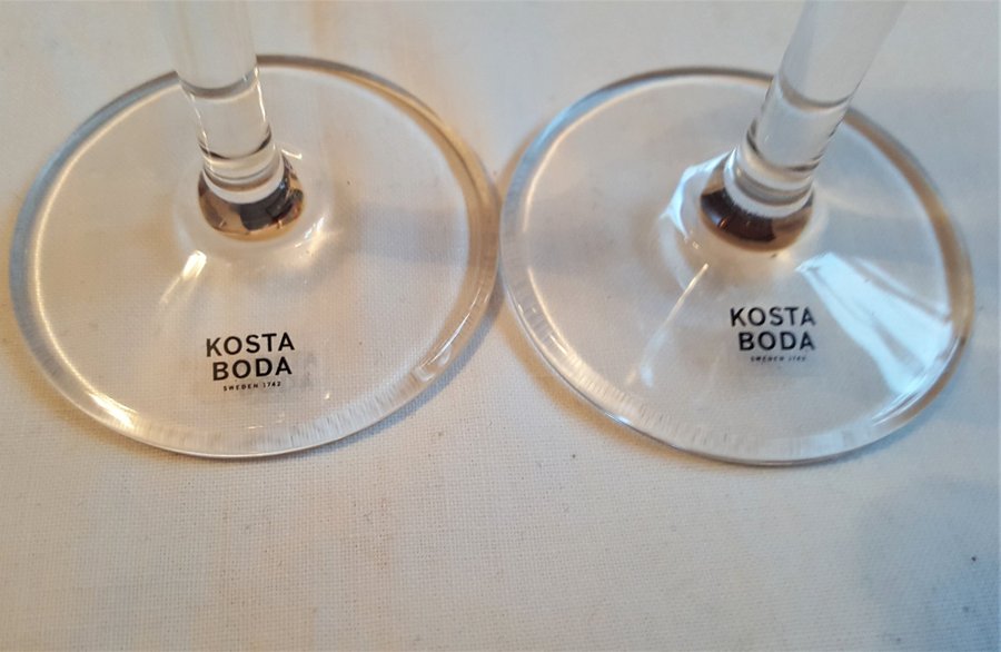 2 Glas Kosta Boda Ulrika Hydman Vallien Tomtar ?