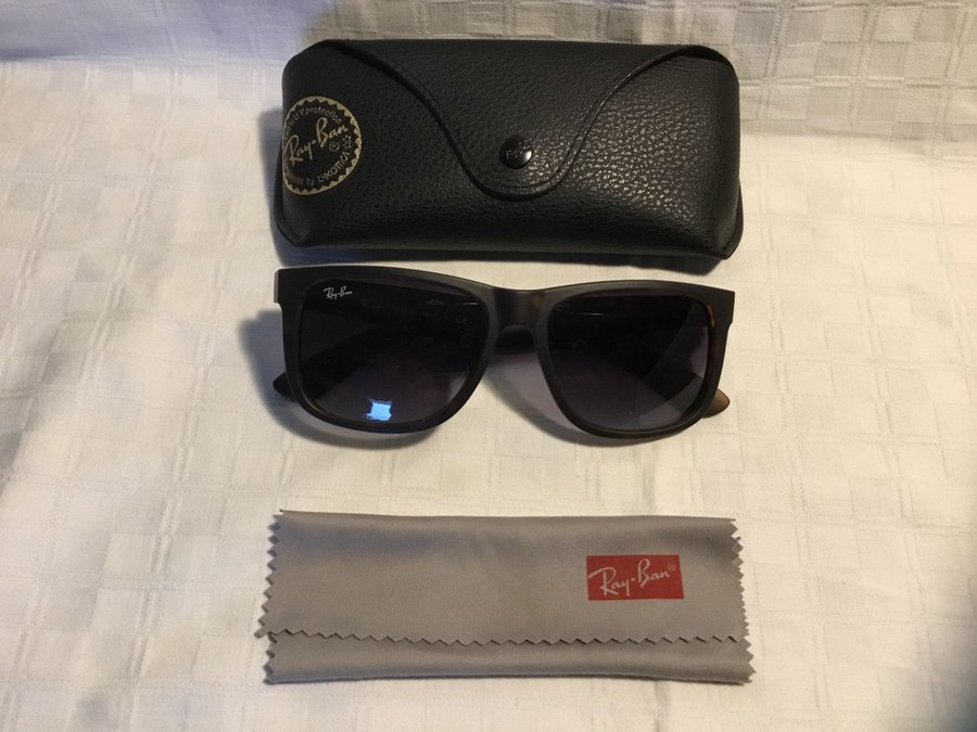 Ray Ban solglasögon Justin 4165 Grå gradal Havanna 54-16  Äkta Nya