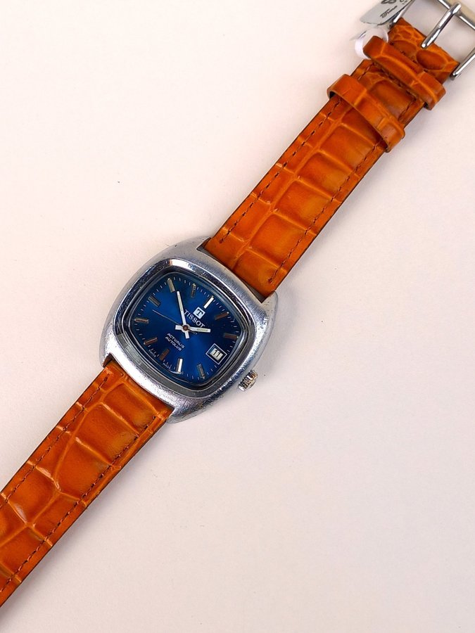 Vintage Tissot Actualis Autolub Blue Dial Manual Wind Watch