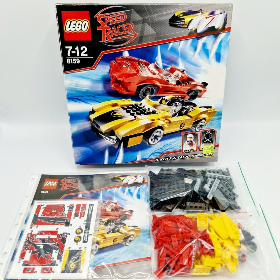 LEGO 8159 - Speed Racer - Racer X  Taejo Togokhan - 100% Komplett