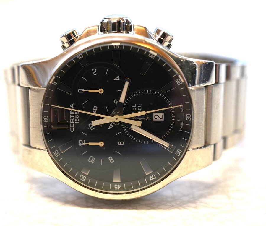 Herrur Certina DS Spel 41mm stål quartz ?kronograf