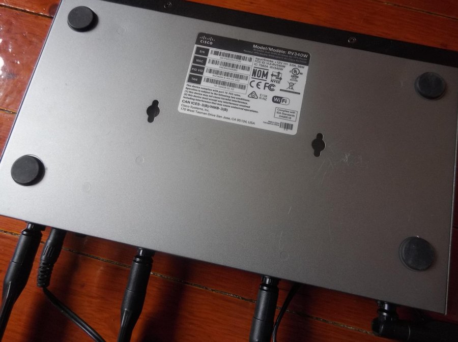 Cisco RV340W Trådlös VPN-router med gigabit-Ethernet Normalt bruksskick