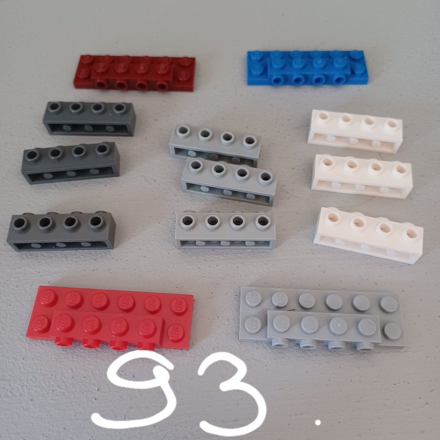 LEGO Blandade murklossar 1x4 delar enligt bild