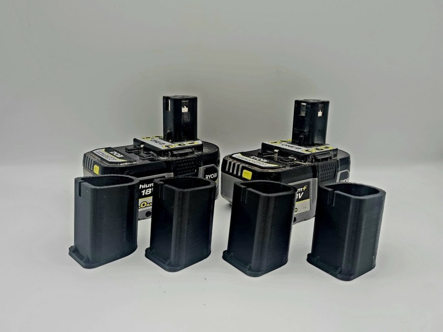 Batterifästen 4-pack passande RYOBI 18v batterier