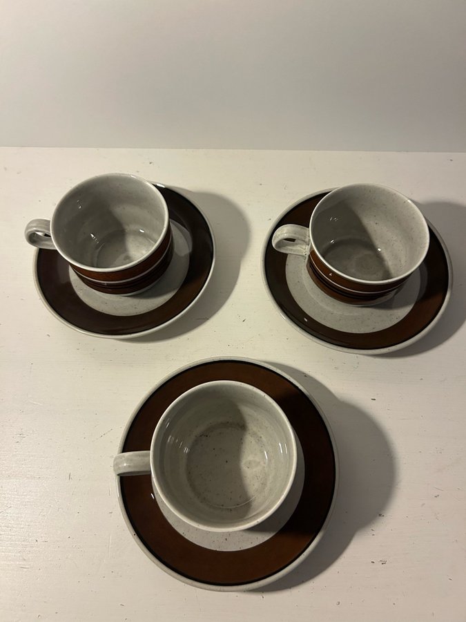 Rörstrand Isolde Kaffekoppar med fat