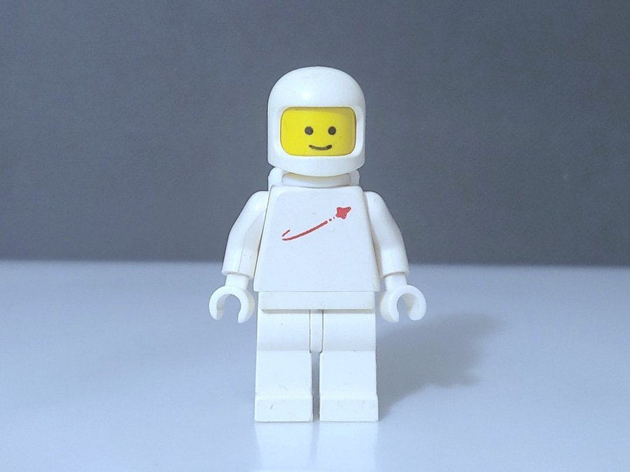 Lego Classic Space Vit Astronaut Rymdgubbe figur minifigur gubbe Vintage Retro