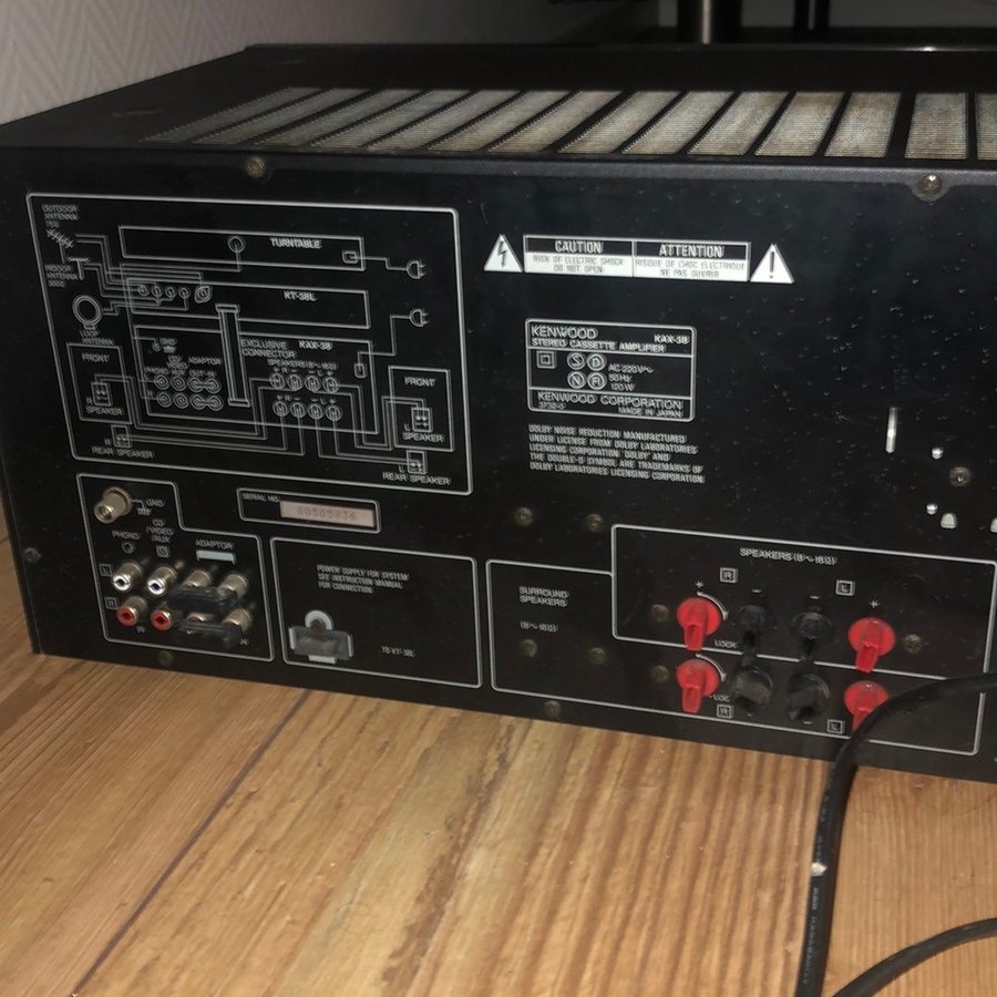 Kenwood Stereo integrated amplifier kax -38 kenwood stereo Double cassette deck