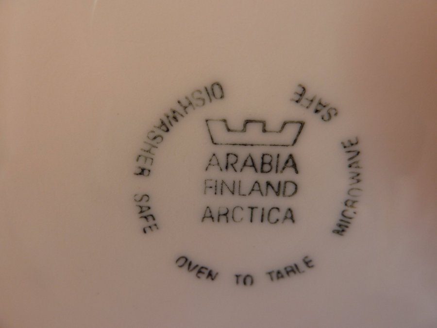 Arabia Arctica Tekanna Inkeri Leivo 70 tals Retro -Närmast nyskick eller nyskick