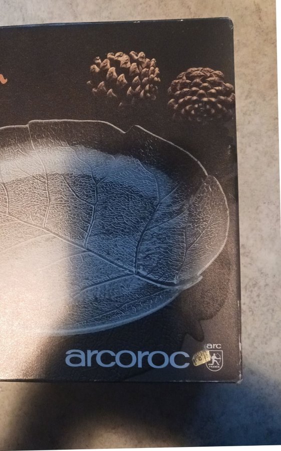 Arcoroc Aspen lövet tallrikar assietter förpackningFrance