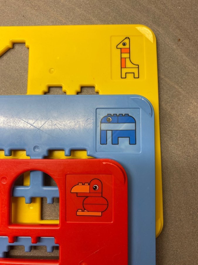 Lego Duplo mallar att bygga fågel elefant o Giraff