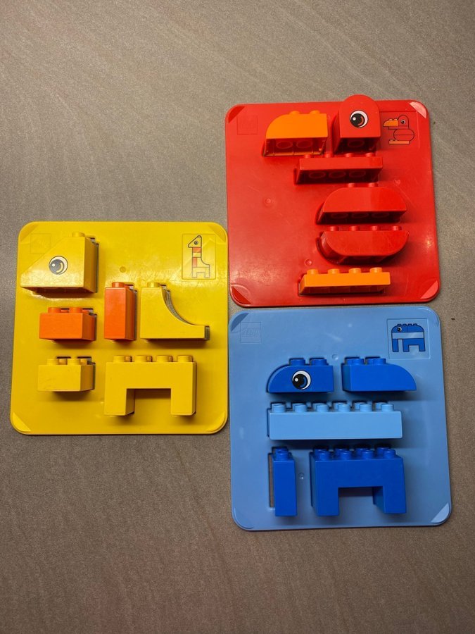 Lego Duplo mallar att bygga fågel elefant o Giraff