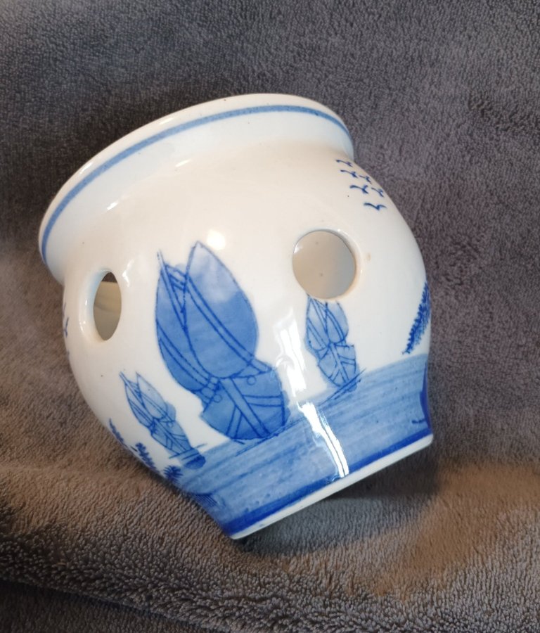 Delft blue blå Holland väderkvarn ljuslykta