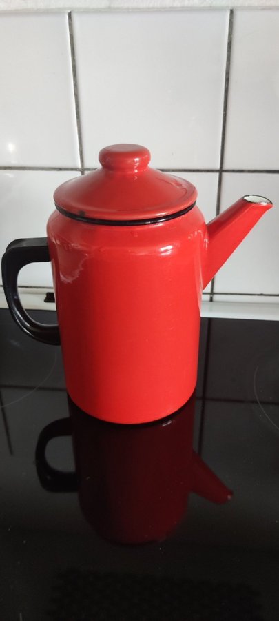 RETRO Kockums emaljerad kaffekanna 2 L 50-talet