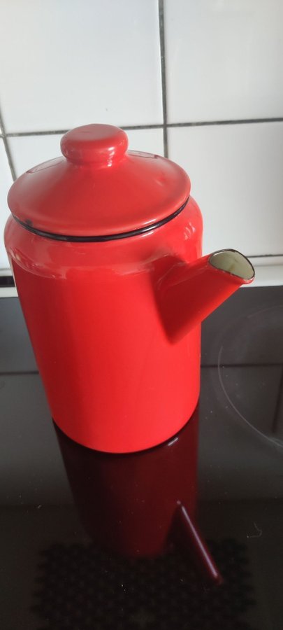 RETRO Kockums emaljerad kaffekanna 2 L 50-talet