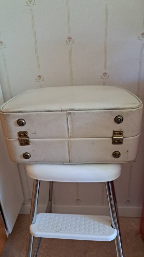 Beauty Box från 1960-talet retro vintage beige fint skick väska handväska