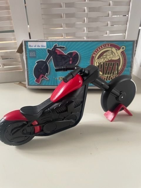 Pizzaskärare motorcykel