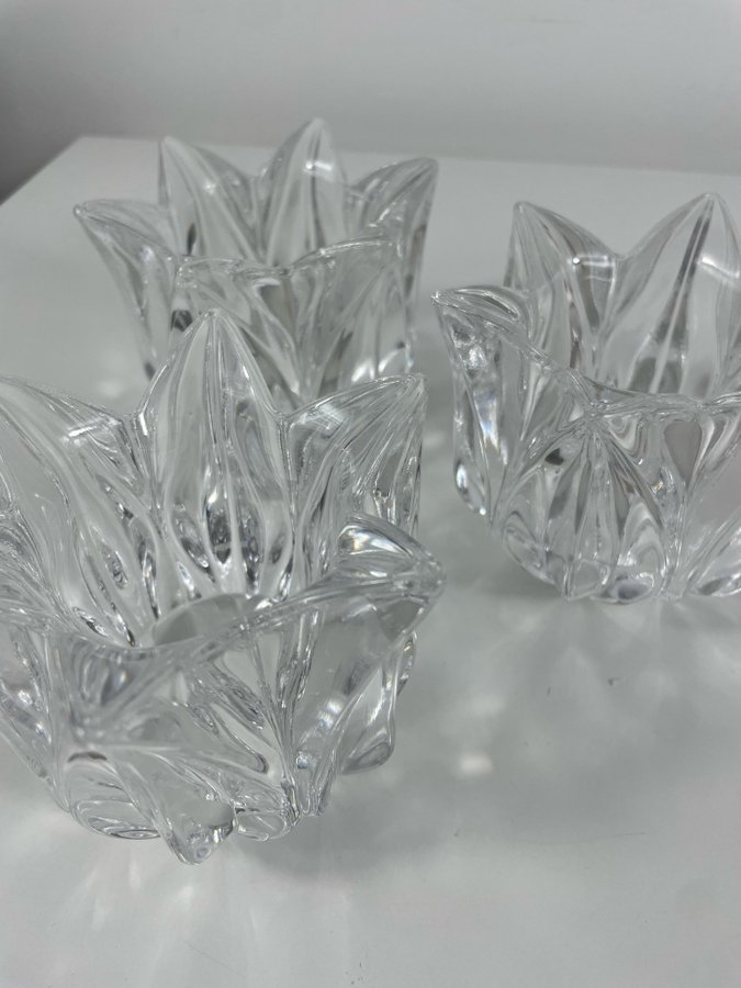 VINTAGE KOSTA BODA | LJUSLYKTOR | GLAS | CRYSTAL ROSE | 80-tal