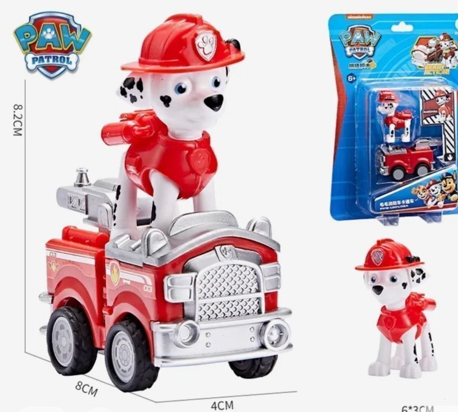 Paw Patrol Marshall figur bilar fordon