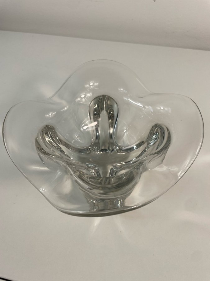 ORREFORS VINTAGE SKÅL GLAS KONSTGLAS EDWARD HALD GLASSKÅL