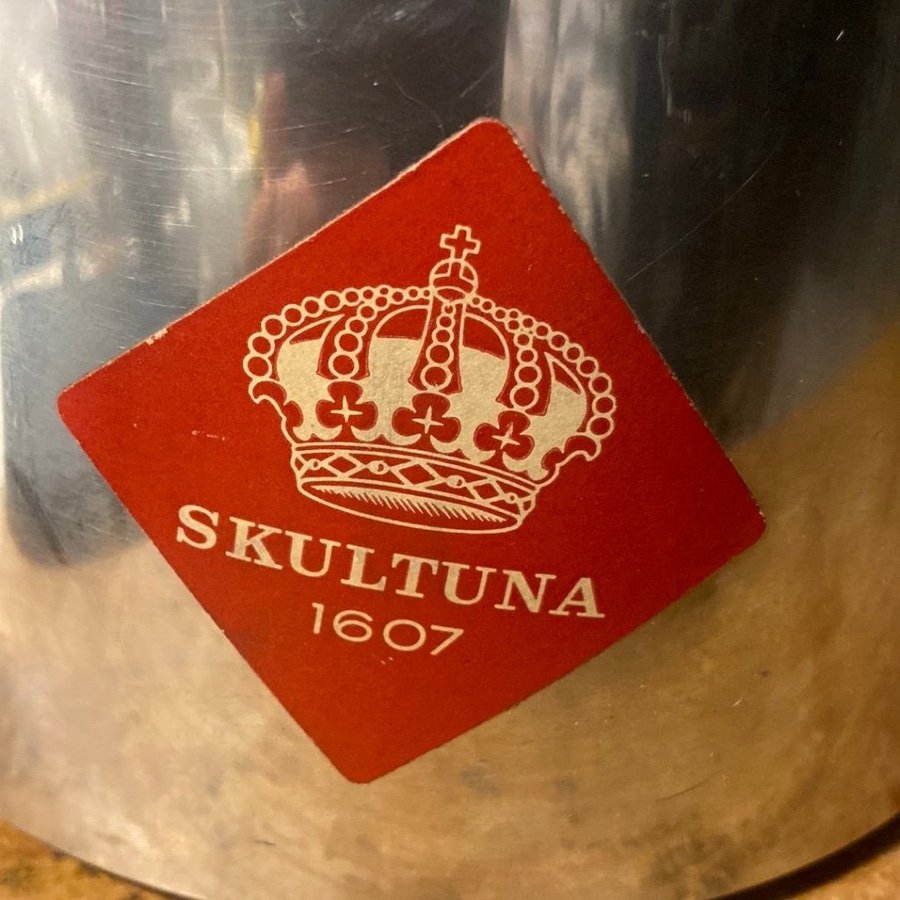 Skultuna 3-liters aluminium kastrull ett handtag MKT bra skick LÄS