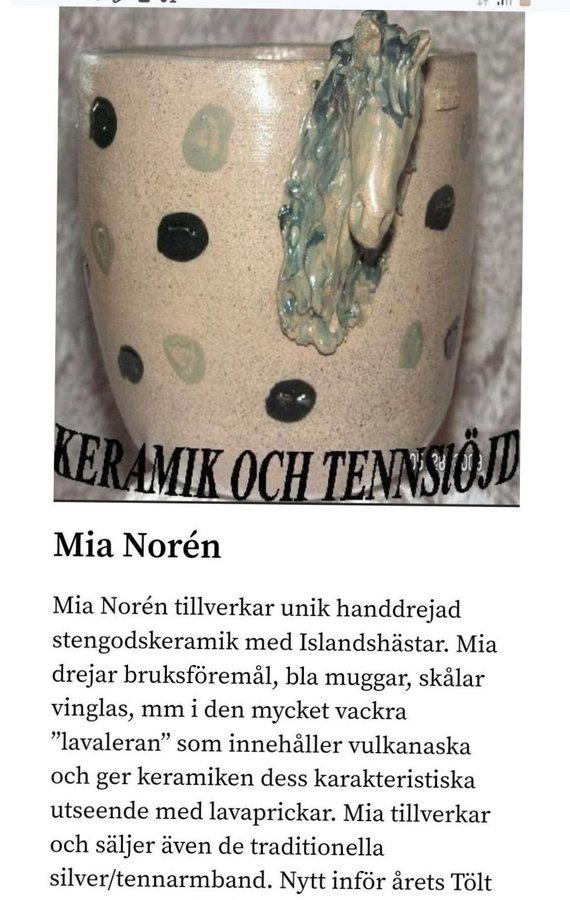 Keramik Muggar ifrån Mia Noren Signerade!