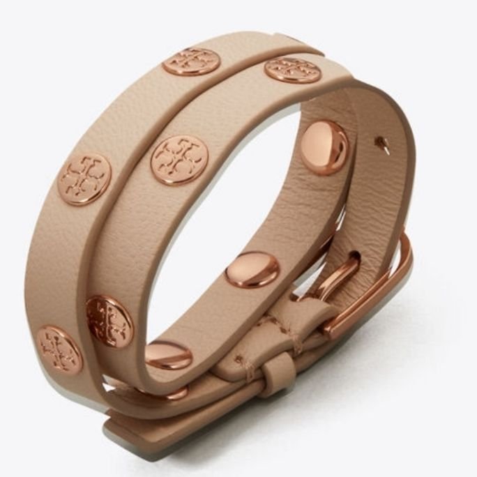 Tory Burch armband skinn guld roseguld läderarmband skinn läder