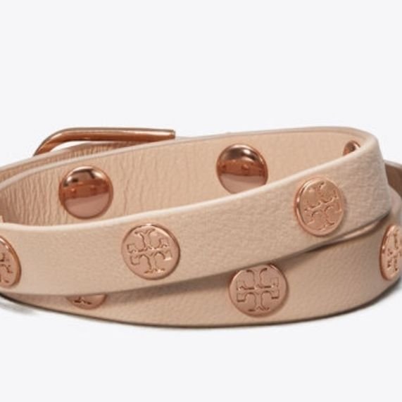 Tory Burch armband skinn guld roseguld läderarmband skinn läder