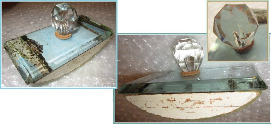 Vintage Ink dryer with crystal glass and holder-Photo of:Ystad Saltsjöbaden