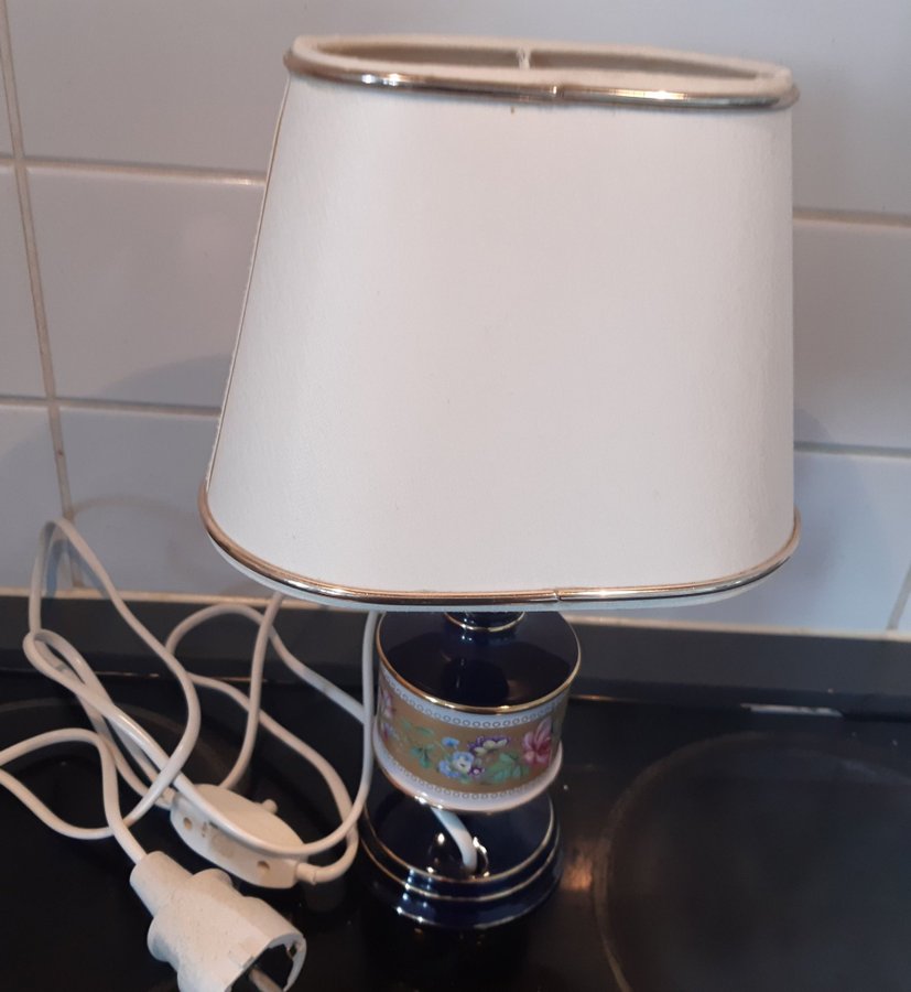 Vintage lampa bordslampa H30 B20 cm